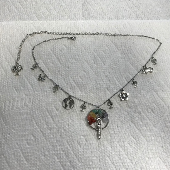 “Gaia: Mother Earth" Terra Greek Roman Goddess Handmade Mythology Necklace, Tree - Picture 13 of 16